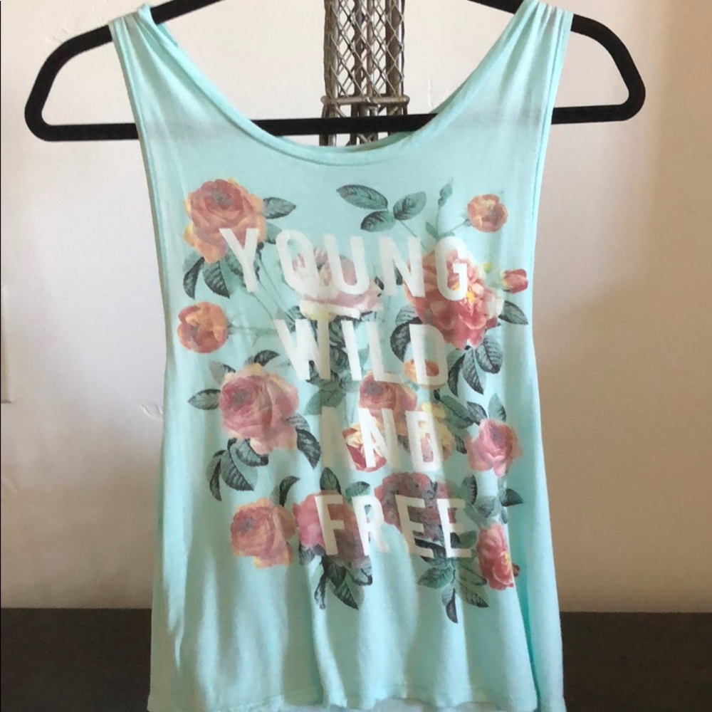 Young Wild and Free Tank Top